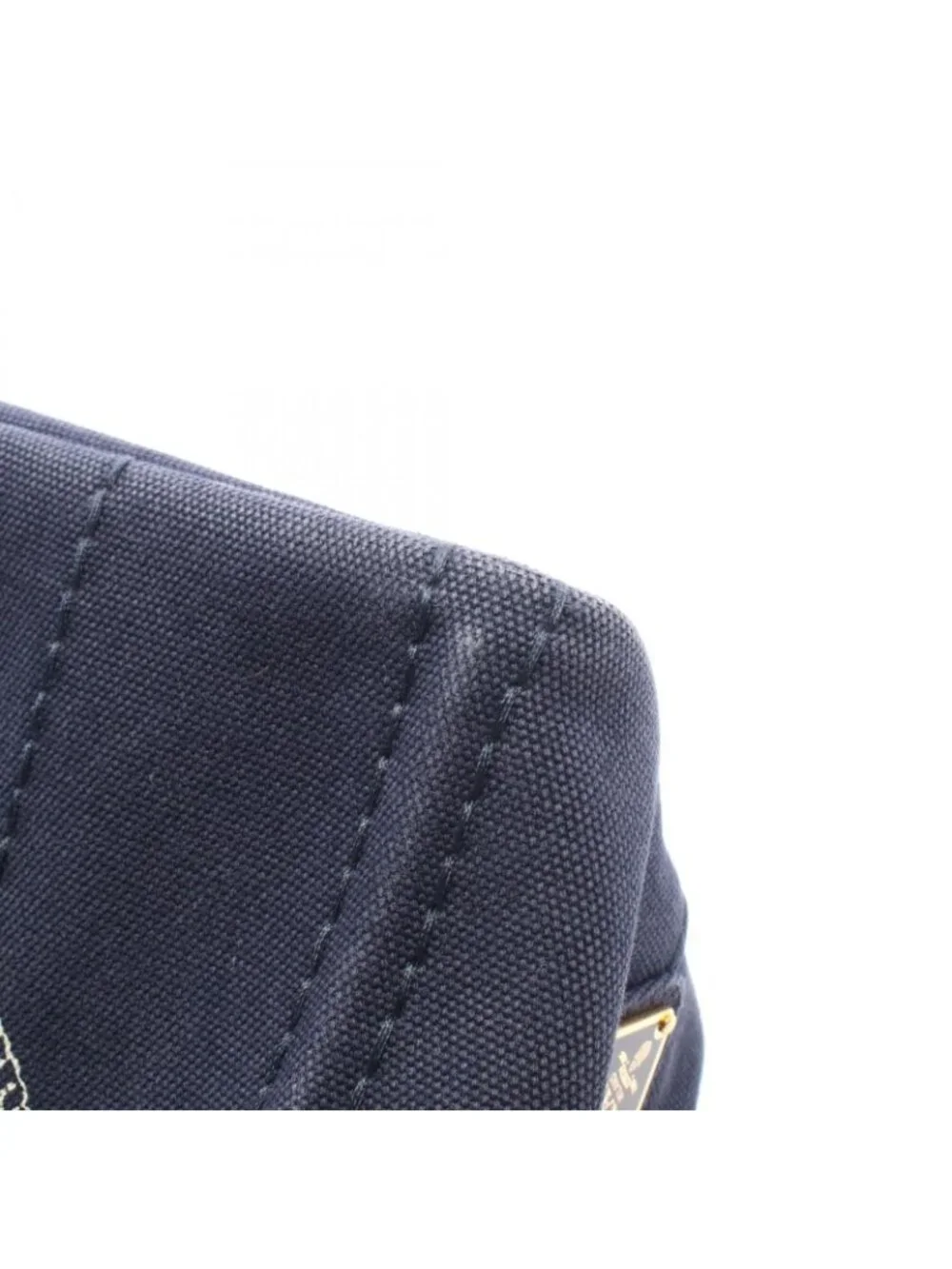 Prada Tote Bag Canapa 2-Way Navy Caviar Leather
